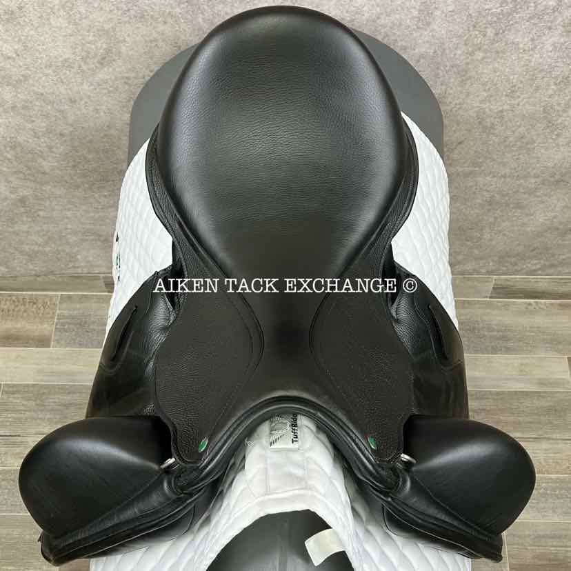 2023 Envy by Custom Saddlery Motion Monoflap Dressage Saddle, 17.5" Seat, Adjustable Tree, Wool Flocked Panels