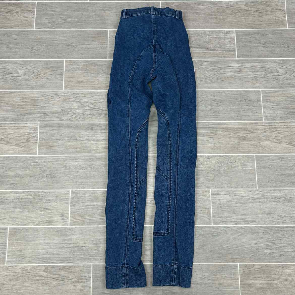 Equetech Women's Denim Knee Patch Riding Jean Breeches, Size 24 R, Brand New