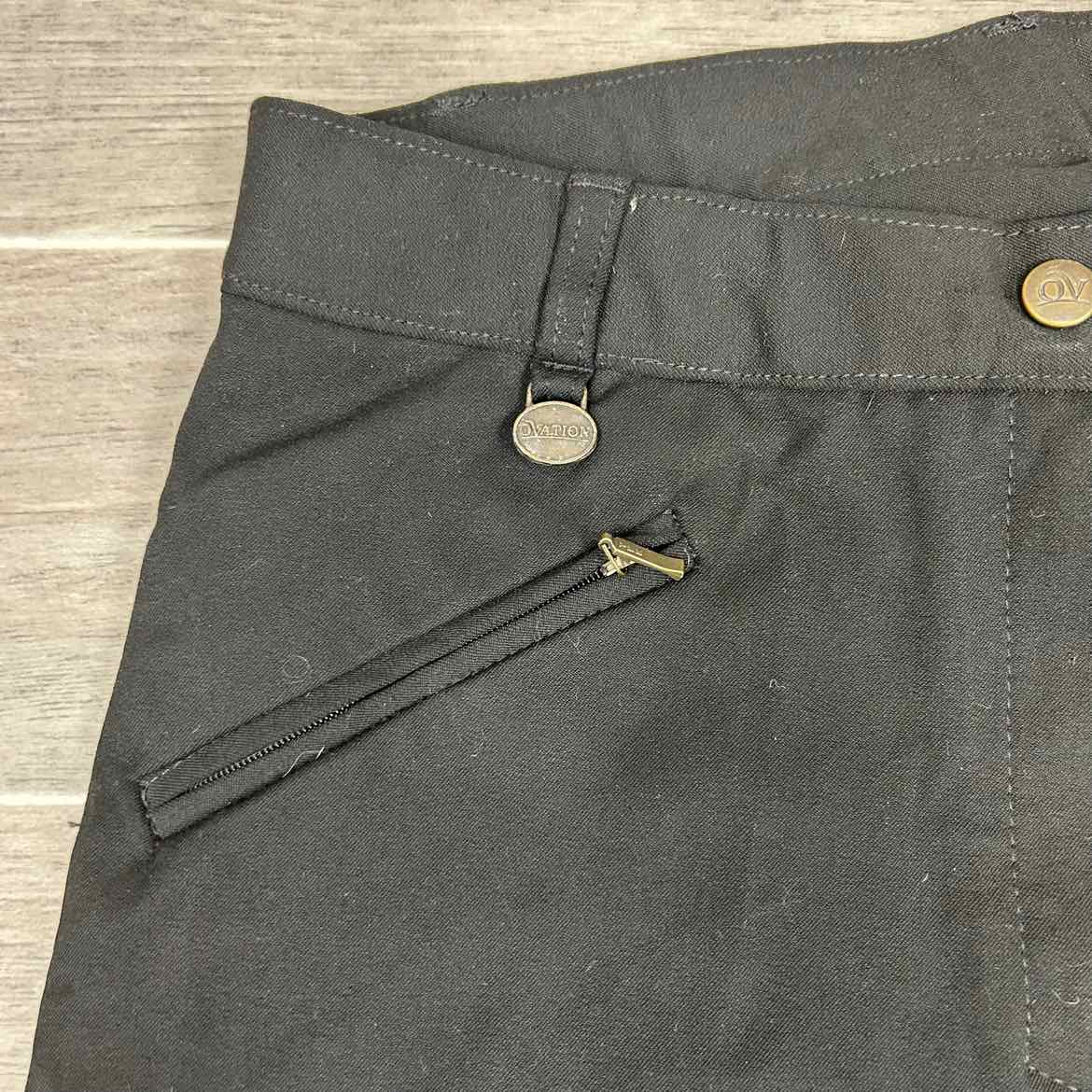 Ovation Leather Full Seat Breeches, Size 32 R