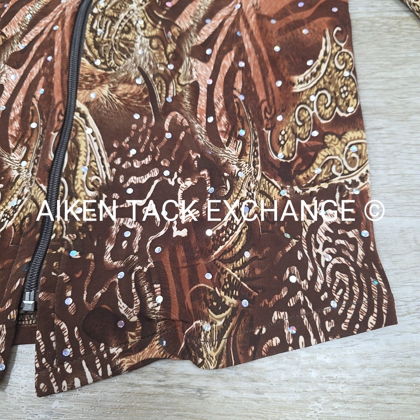 Show Off Designs Stretchy Western Bling Show Shirt, Women's M/L