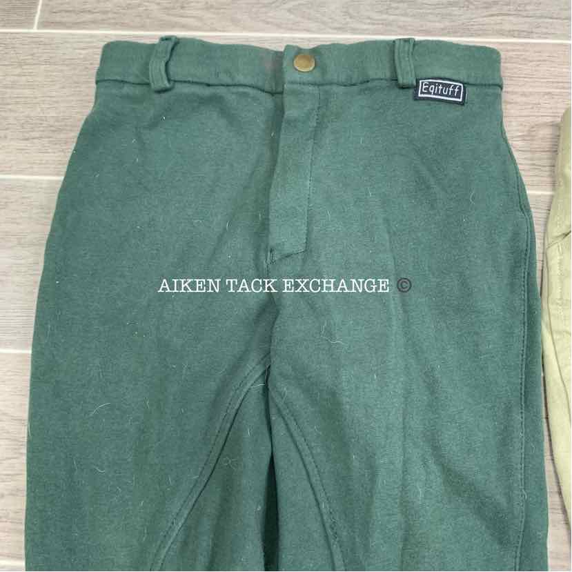 BARGAIN BUNDLE: Grand Prix Knee Patch & Eqituff Knee Patch Breeches, Size 10