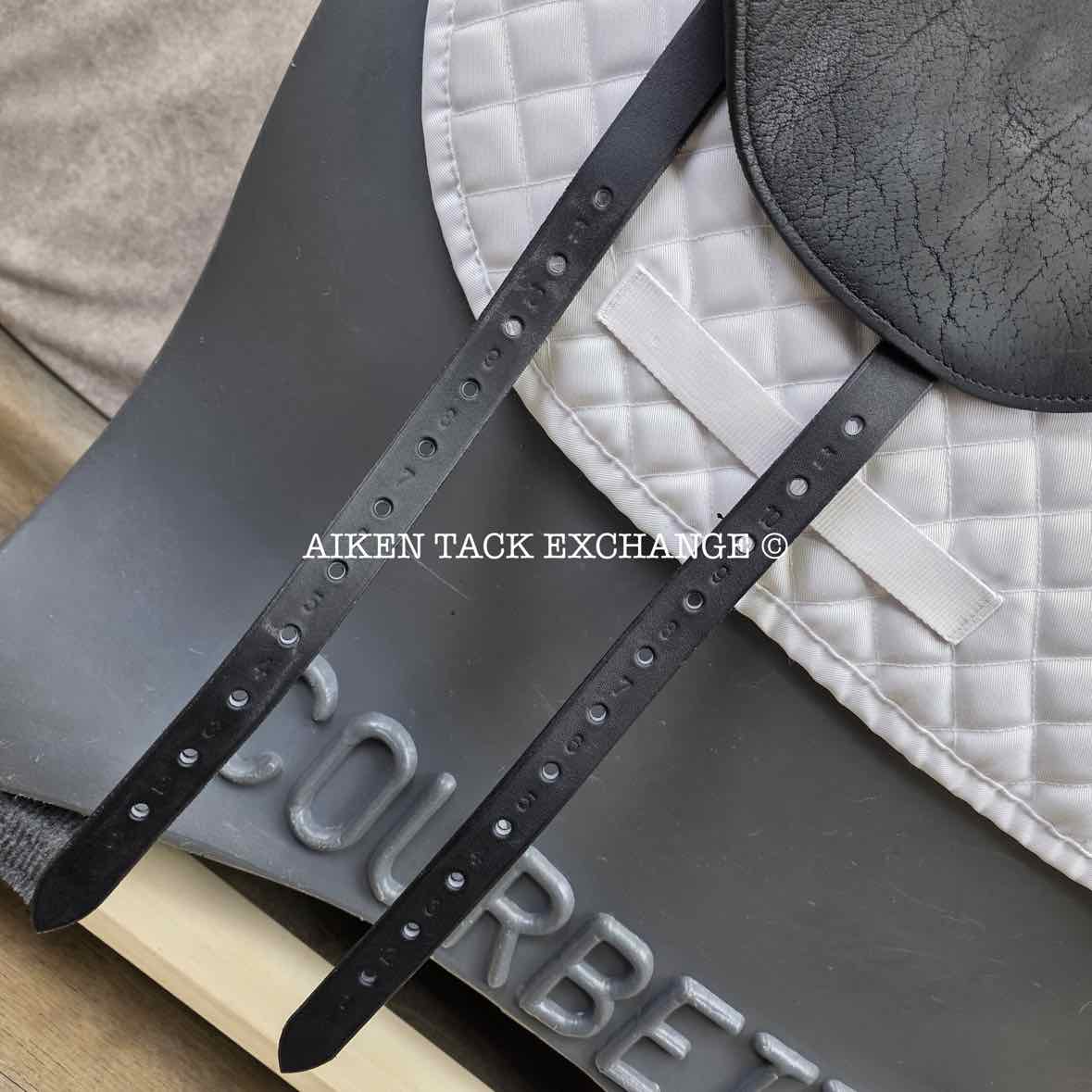 2015 Custom Saddlery Icon Flight Monoflap Dressage Saddle, 17.5" Seat, Adjustable Tree, Wool Flocked Hybrid Panels