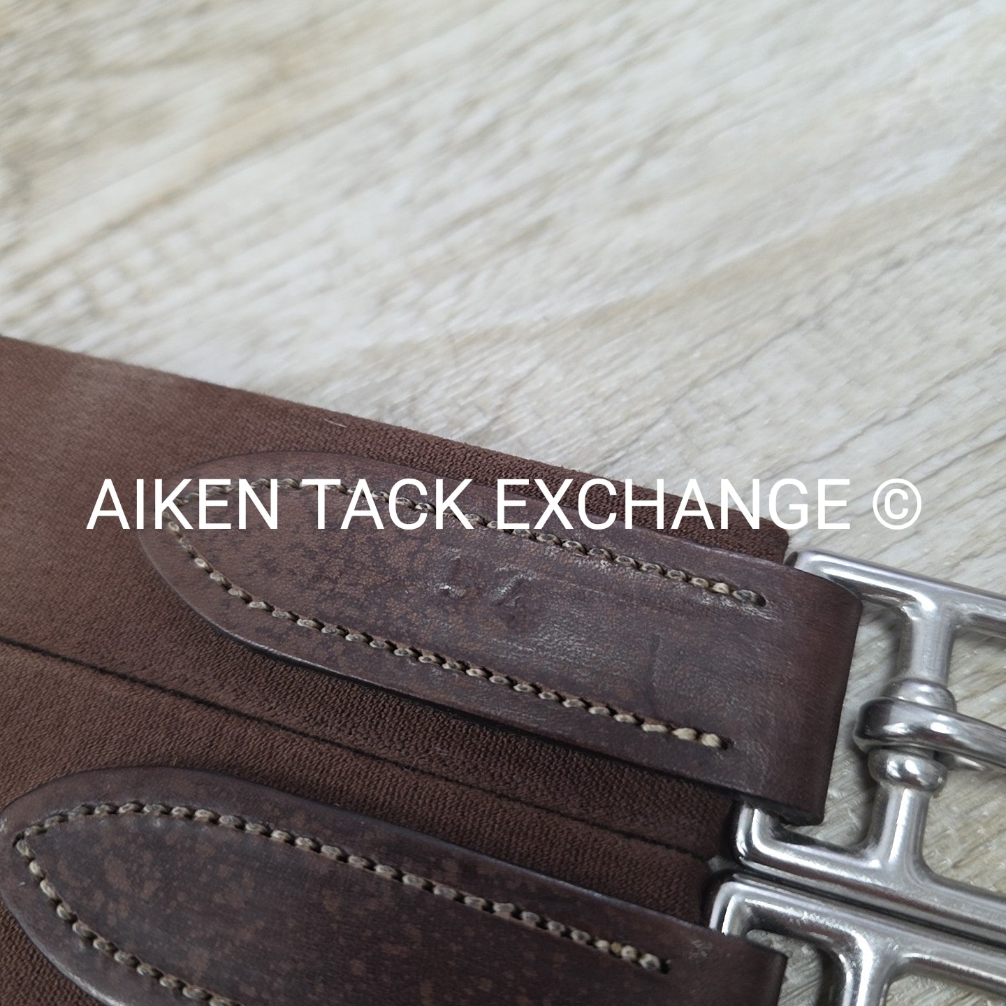 Dover Saddlery Circuit Leather Girth, Brown, 54"