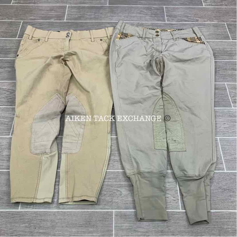 BARGAIN BUNDLE: Ariat Knee Patch Breeches 32 & Equine Couture Knee Patch Breeche