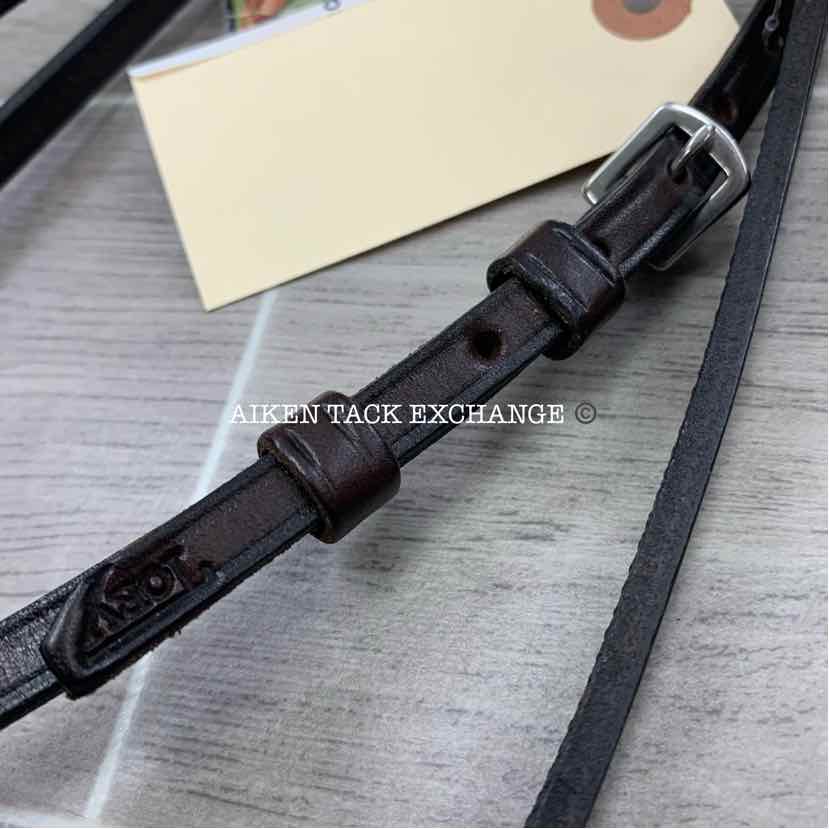 Tory Leather Flared Brow Headstall, Size Arabian