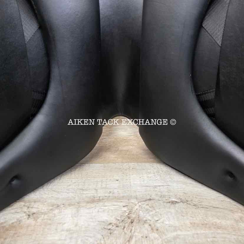 2022 Dynamic Equilibrium Monoflap Dressage Saddle, 18" Seat, Dynamic Polymer Tree, Foam Panels