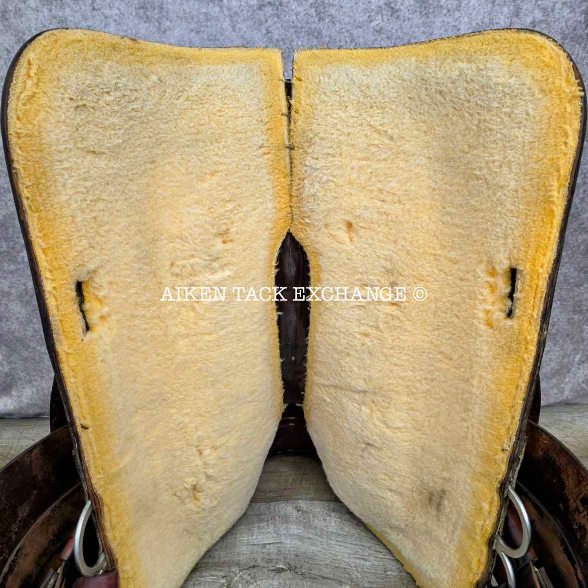 1997 Circle Y 2175 All-Around Western Saddle, 17" Seat, Regular Tree - Semi QH Bars