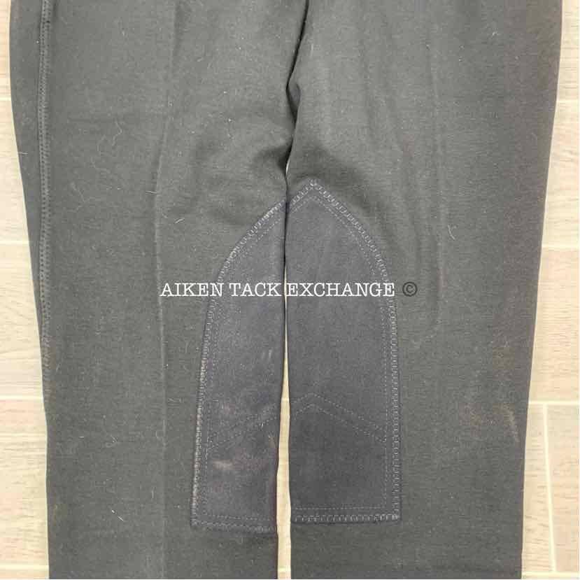 On Course Shapely Knee Patch Breeches, Brand New, Black, Size 32 L