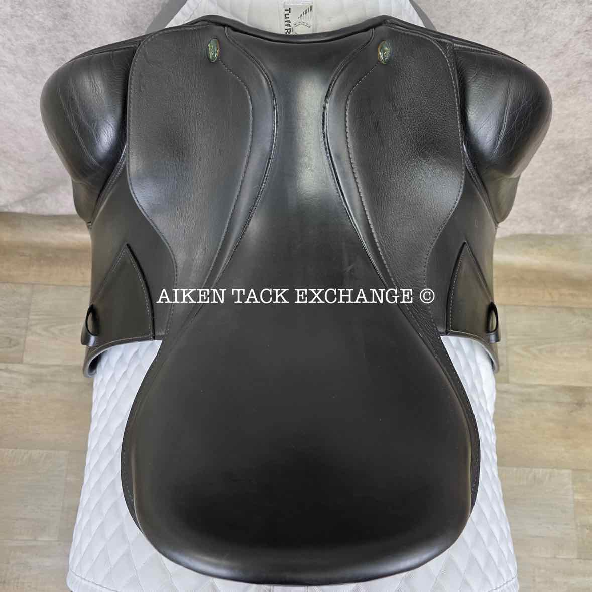2008 Prestige Galileo Dressage Saddle, 17" Seat, 34 Tree - MW, Wool Flocked Panels
