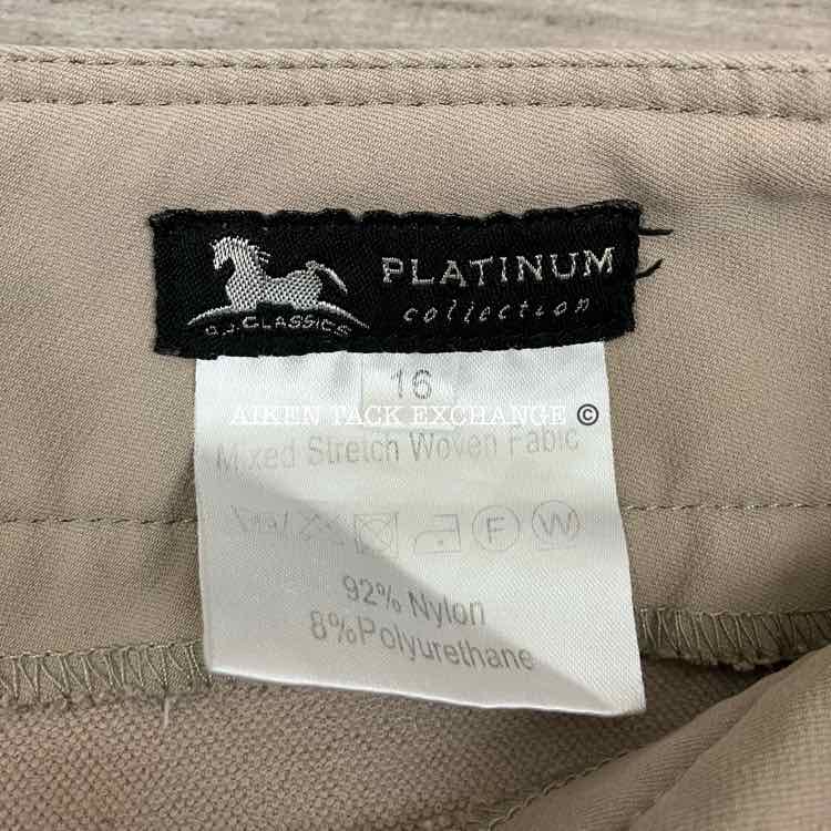 RJ Classics Platinum Collection Knee Patch Breeches, Size 16