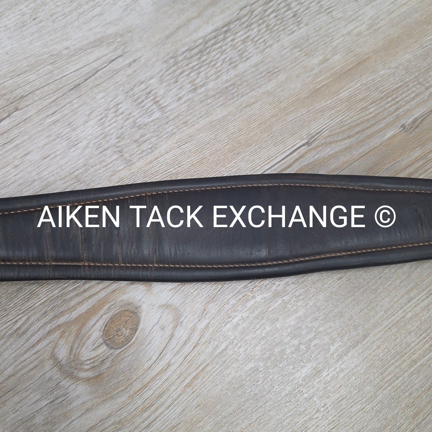 Harmohn Kraft Americana Leather Girth with Elastic on One Side, 52"