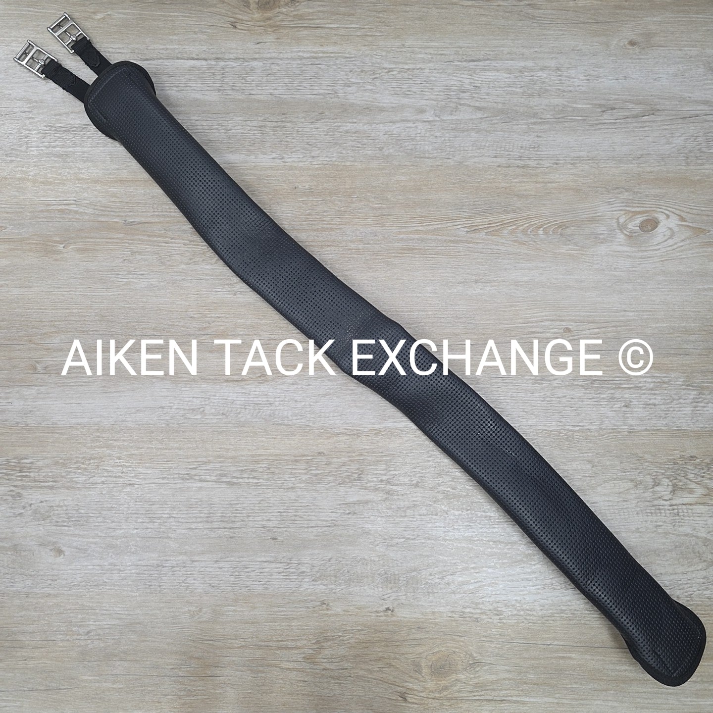 Synthetic Girth with Elastic at One End, Black, 48"