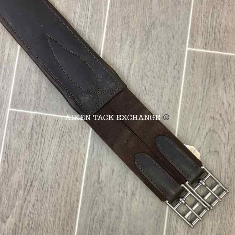 Dover Saddlery Leather Girth w/ Elastic on One End 56"