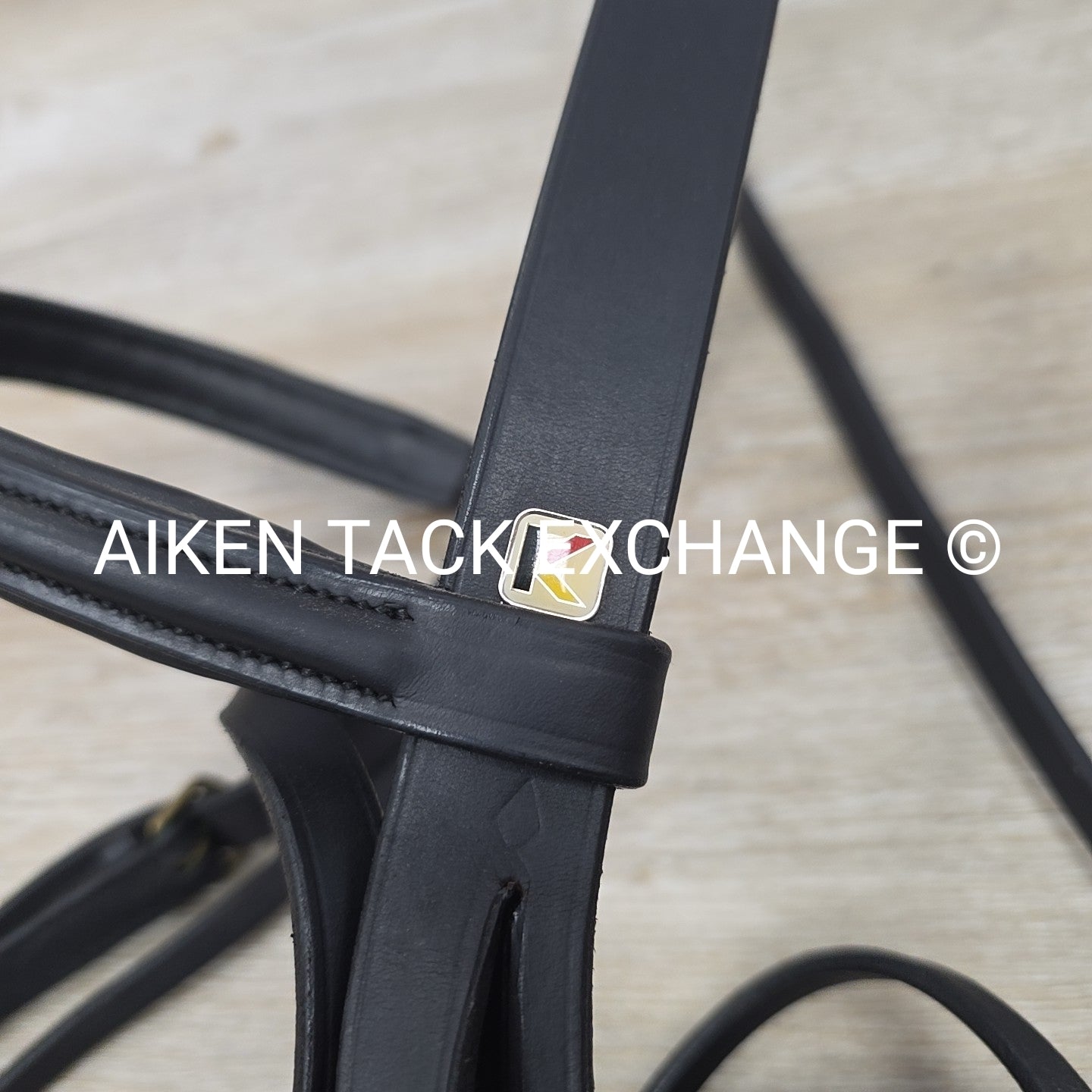 Kieffer Weymouth Double Bridle with Curb Rein, Black, Size Full