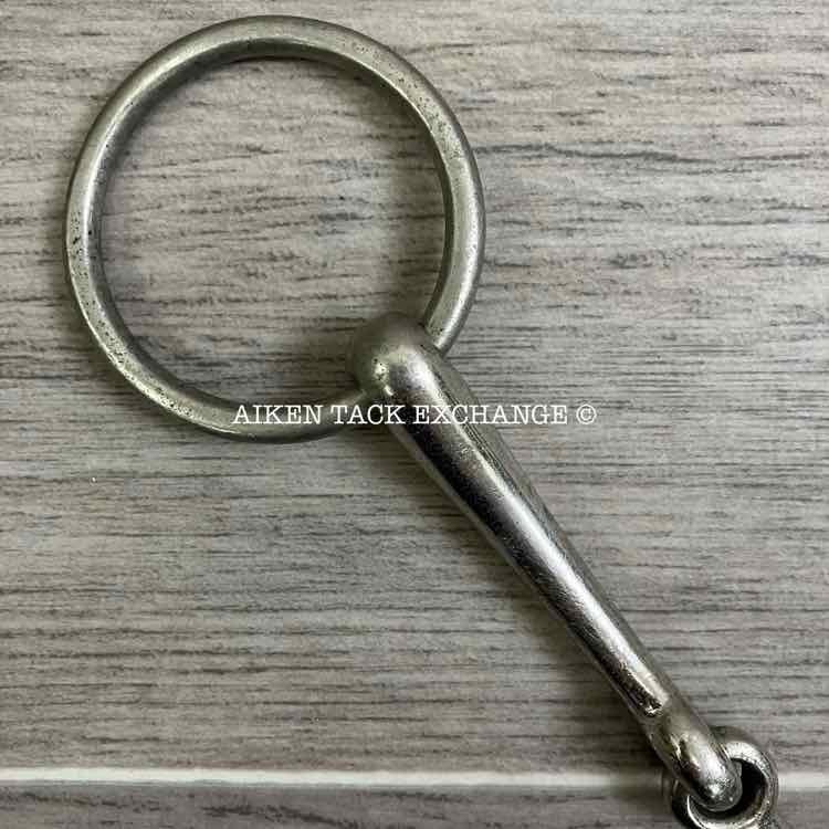 Star Steel Silver Single Joint Loose Ring Bradoon Bit 5.25"