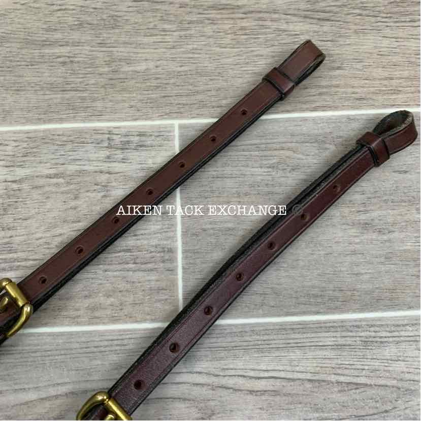 Thornhill Elastic Breast Collar Breastplate, Brown/Brass, Size Full, Brand New