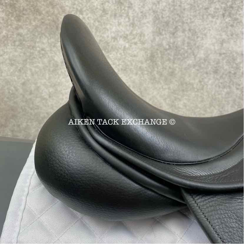 2009 County Perfection Dressage Saddle, 17" Seat, Forward Flap, Medium Tree, Wool Flocked Panels