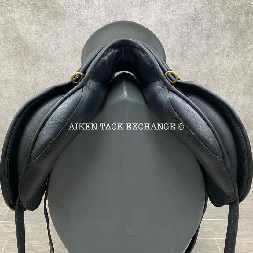 2022 JRD Bella Dressage Saddle, 19" Seat, Short Flap, Wide Tree, Wool Flocked Panels