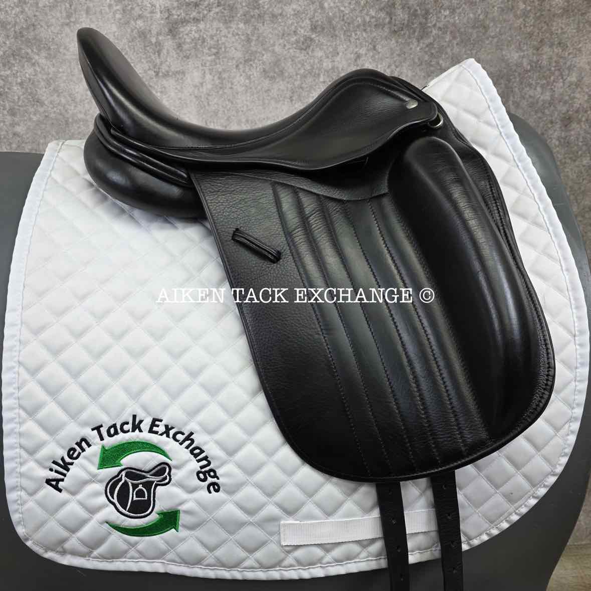 2011 Wise Equestrian Dutton RZ Monoflap Dressage Saddle, 17" Seat, Adjustable Tree - Changeable Gullet, Foam Panels