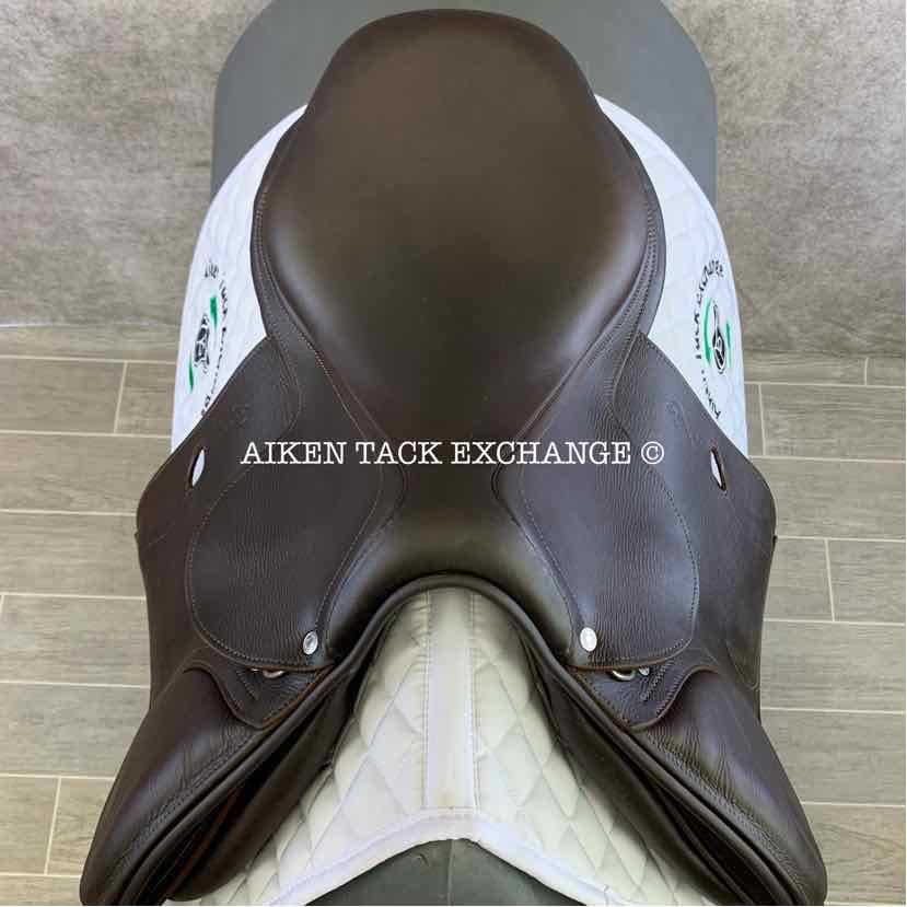 **SOLD** 2020 Antares Contact Jump Saddle, 17" Seat, 1A Flap, Medium Tree, Foam Panels, Full Buffalo Leather