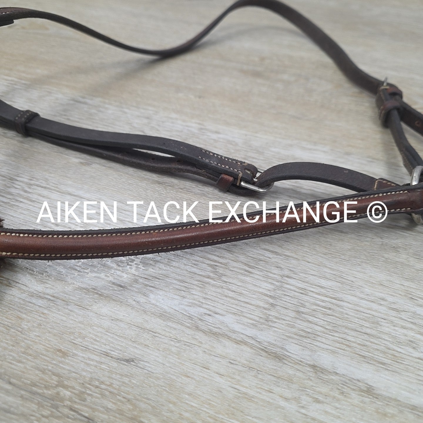 Bobby's English Tack Figure 8 Noseband, Brown, Size Full