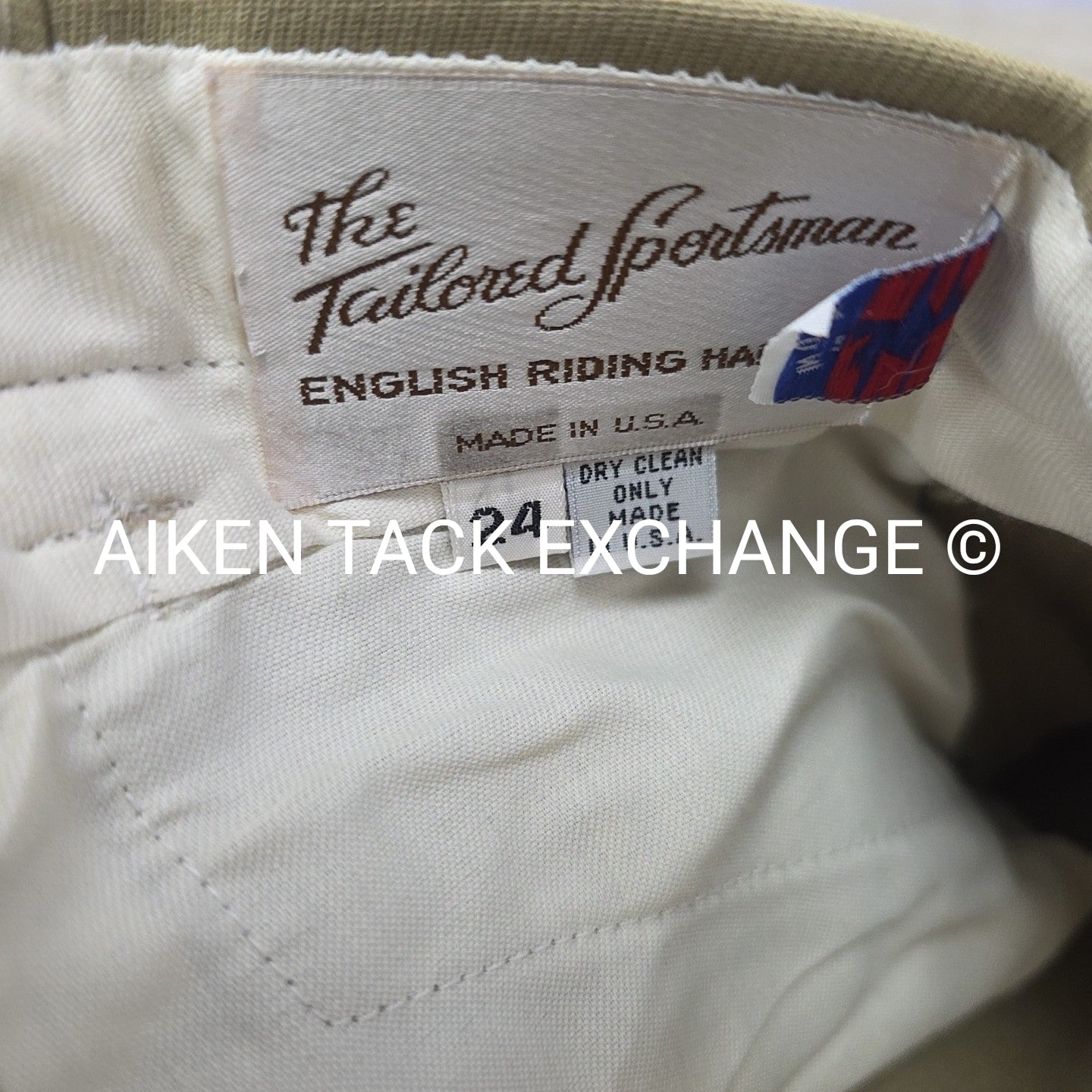 BARGAIN BUNDLE: 2 Tailored Sportsman Side Zip Knee Patch Breeches, Size 24 + 26