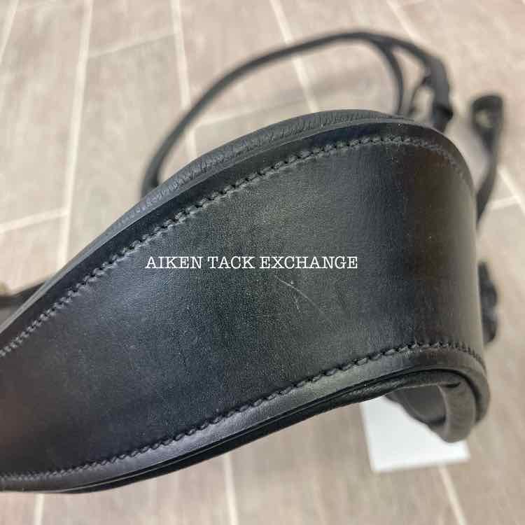 KL Select Ergonomic Flash Dressage Bridle with Bling, Black, Full, Brand New