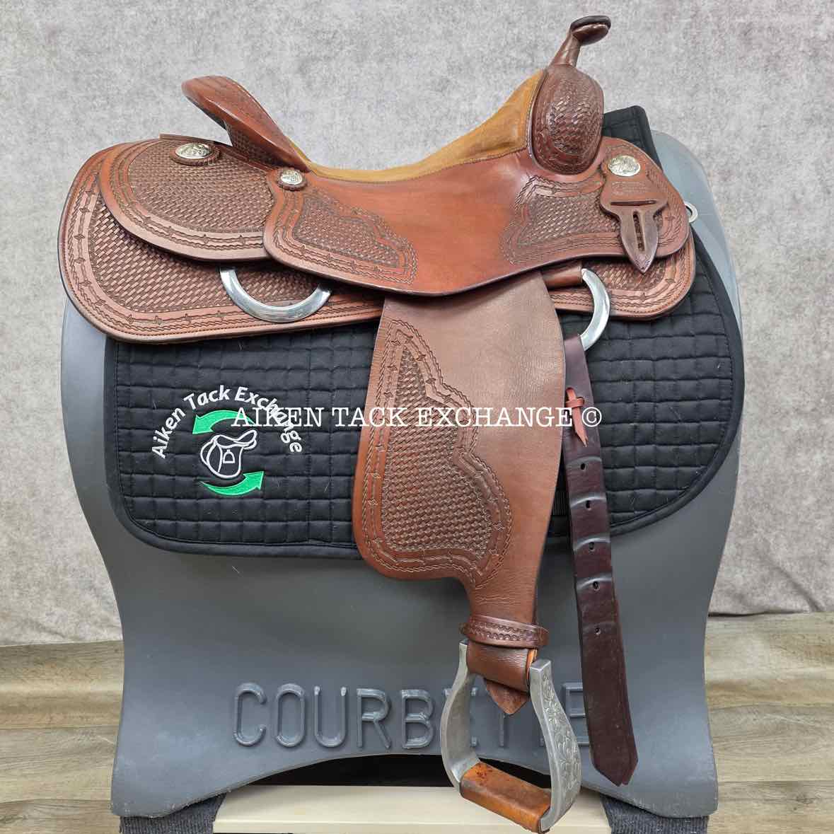 **On Trial** Jim Taylor Saddlery Xtreem Reining Western Saddle, 16" Seat, Shoulder Free Tree - Wide - Full QH Bars