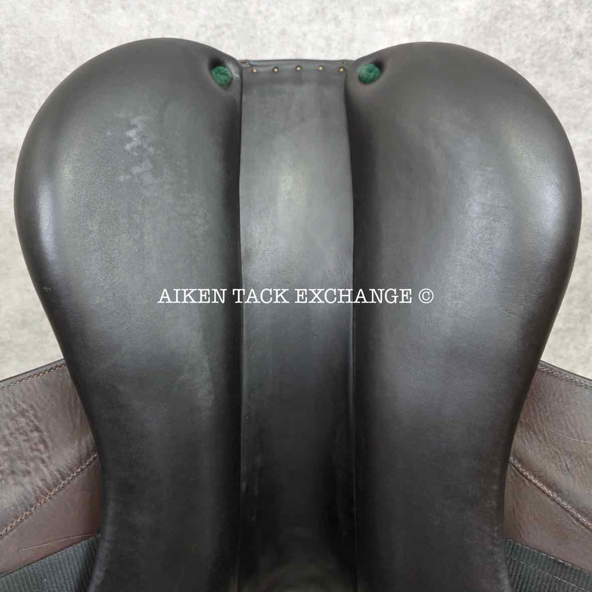 2014 Herve Godignon Jump'In Monoflap Jump Saddle, 17.5" Seat, 3A Flap, Medium Tree, Foam Panels