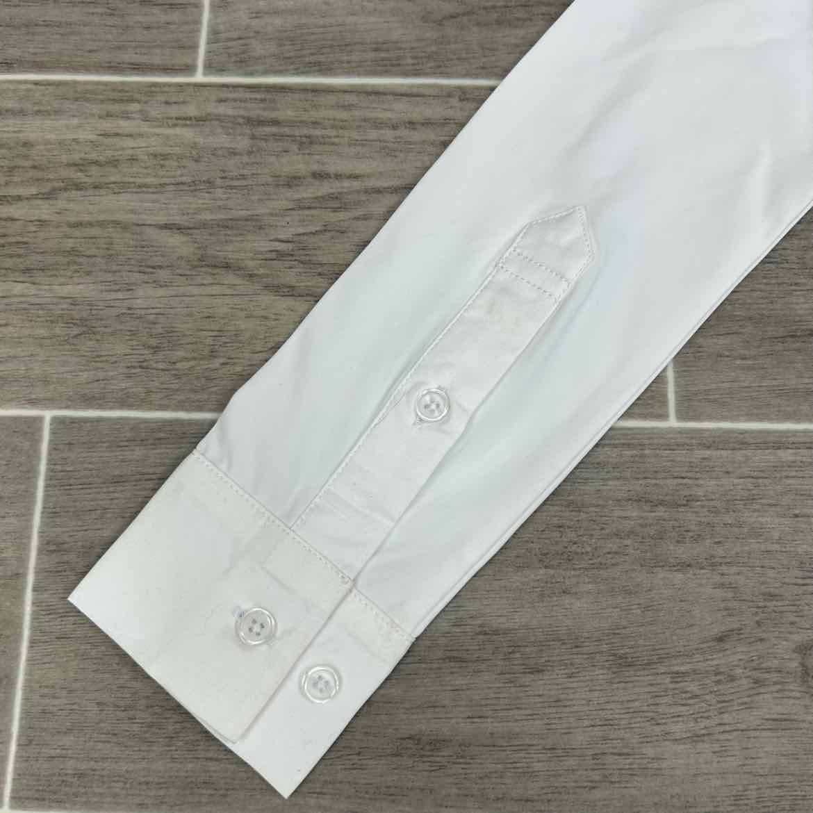 Ovation Elegance Long Sleeve Show Shirt, White, Size Medium