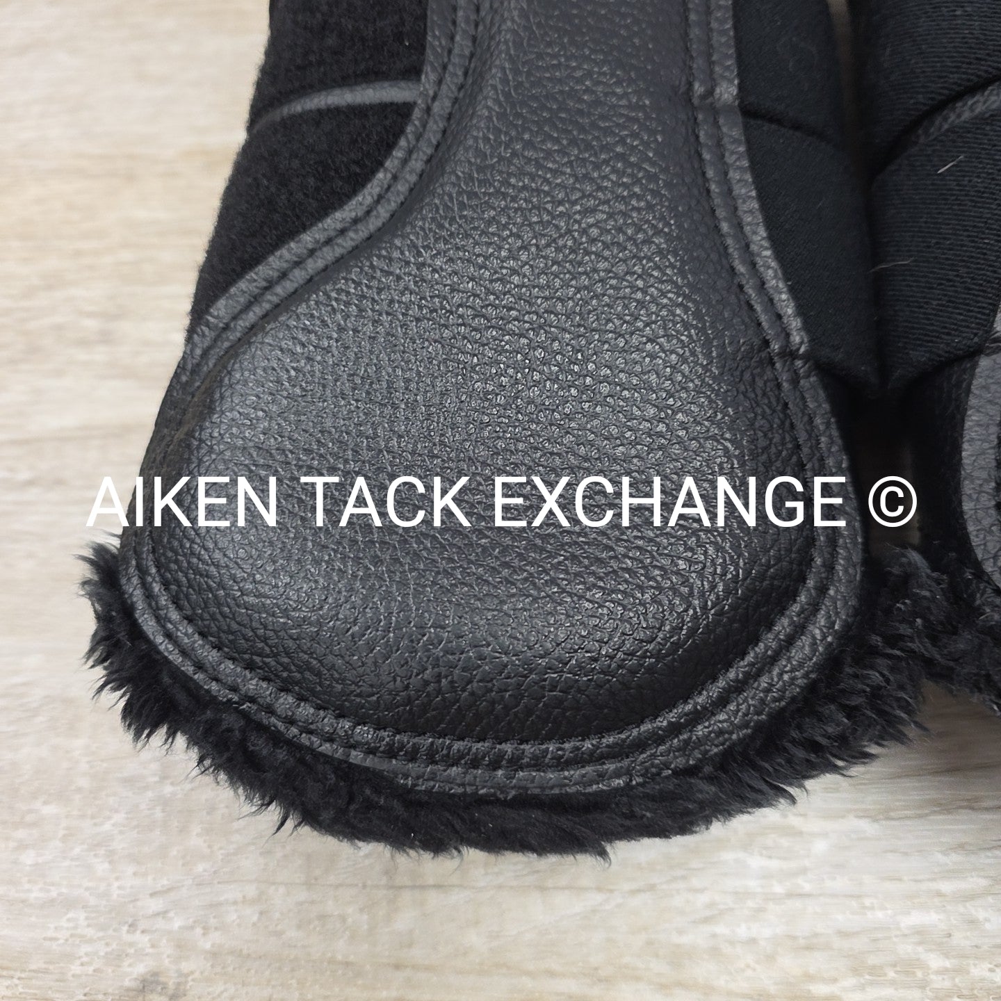 LeMieux Fleece Lined Brushing Boots, Black, Size Large