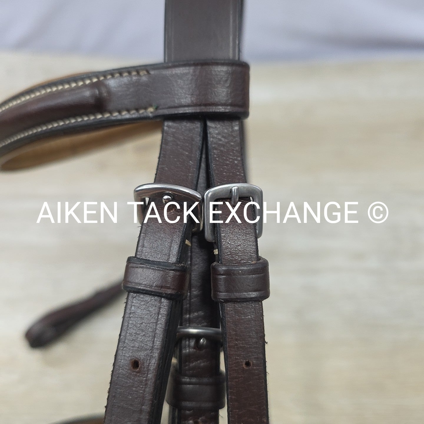 Plain Raised Bridle, No Reins, Brown, Size Pony