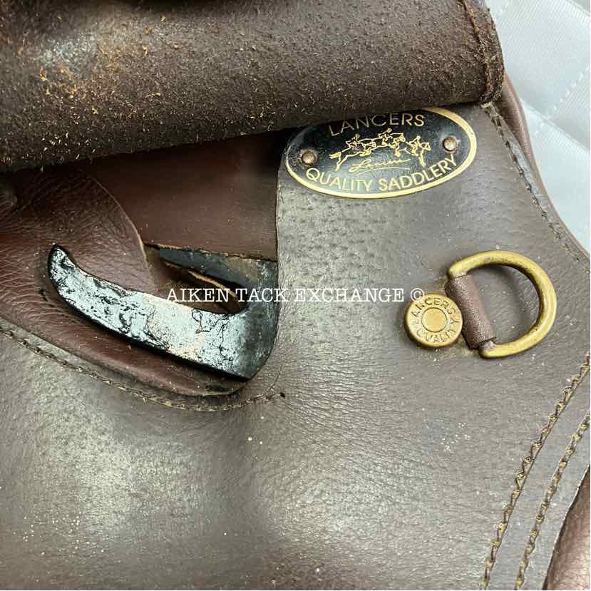 Lancers Close Contact Jump Saddle, 17" Seat, Medium/Medium Wide Tree, Foam Panels