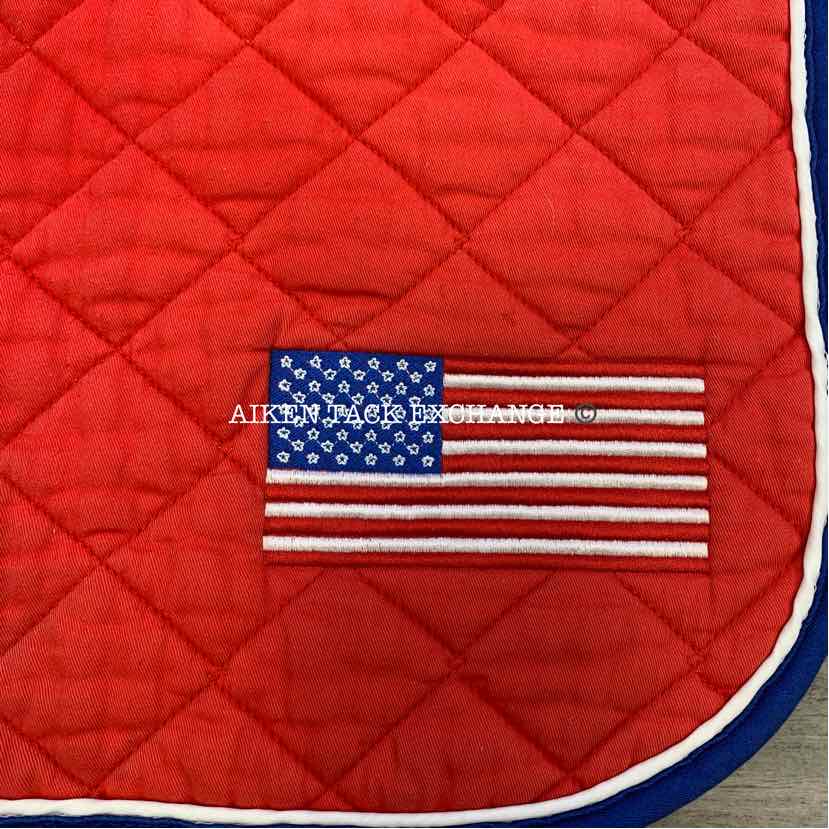 Jacks Patriotic All Purpose Saddle Pad with American Flag