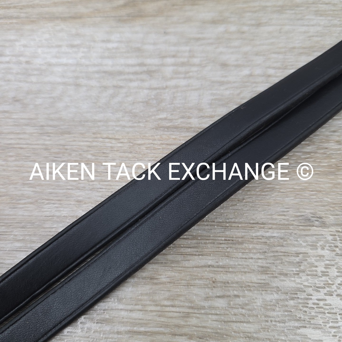 Leather Reins with Hand Stops, Black, 60"