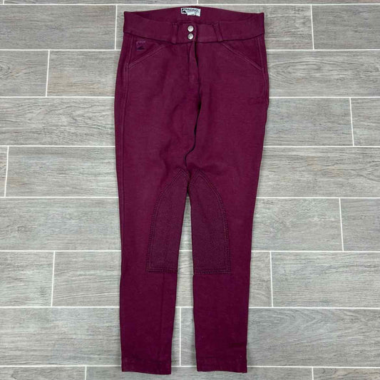 Dover Saddlery Riding Sport Silicone Grip Knee Patch Breeches, Size 28