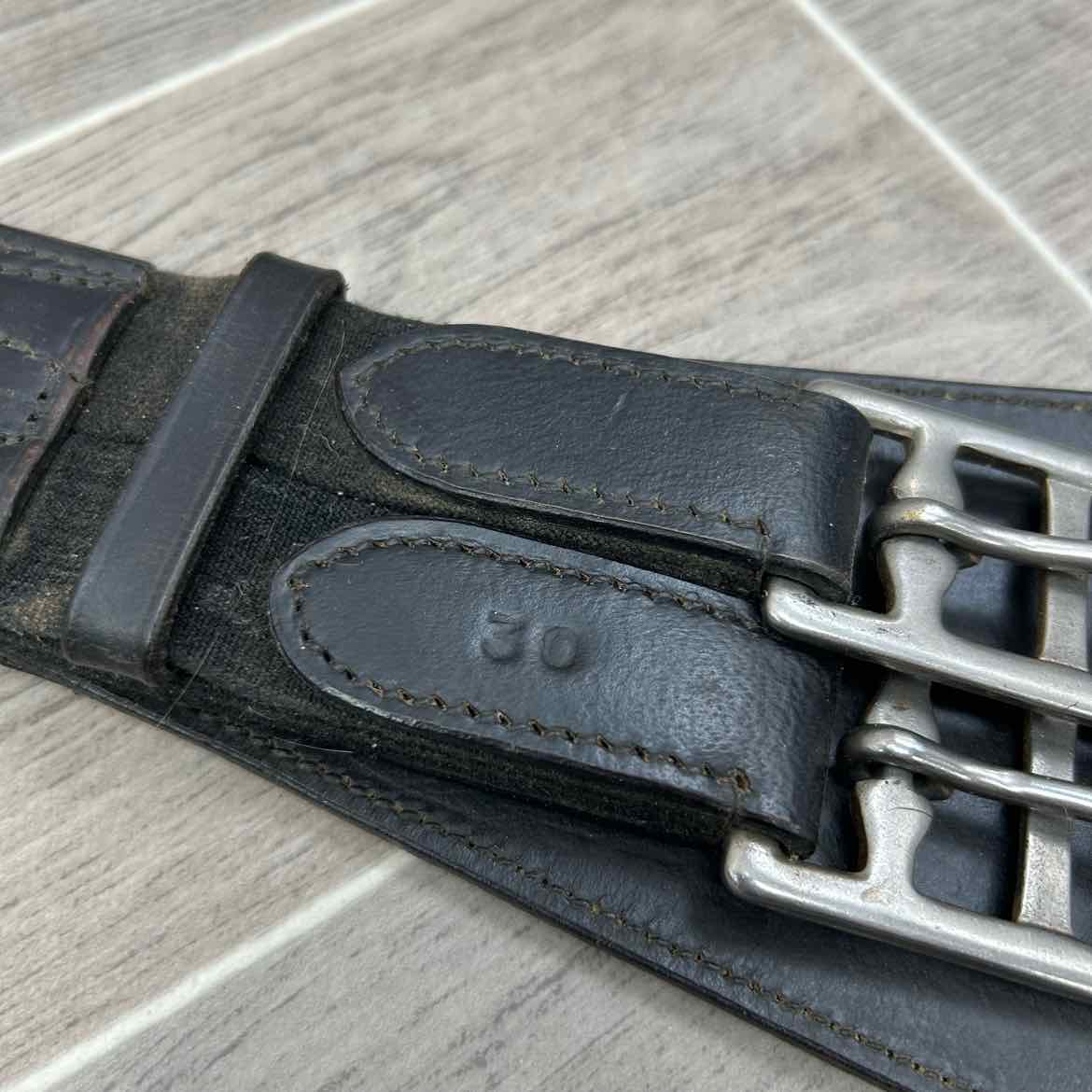 Leather Dressage Girth, Black, 30"