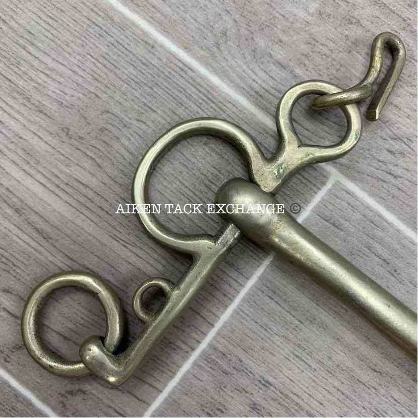 Solid Nickel Mullen Mouth Pelham Bit 5" (No Curb Chain)