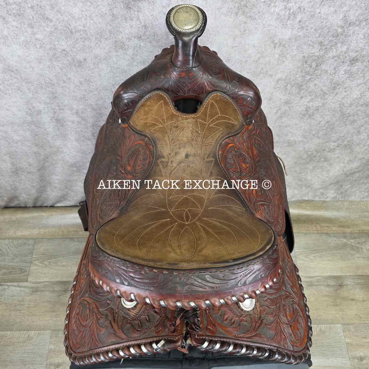 Tex Tan Hereford Western Saddle, 16" Seat, Regular Tree - Semi QH Bars