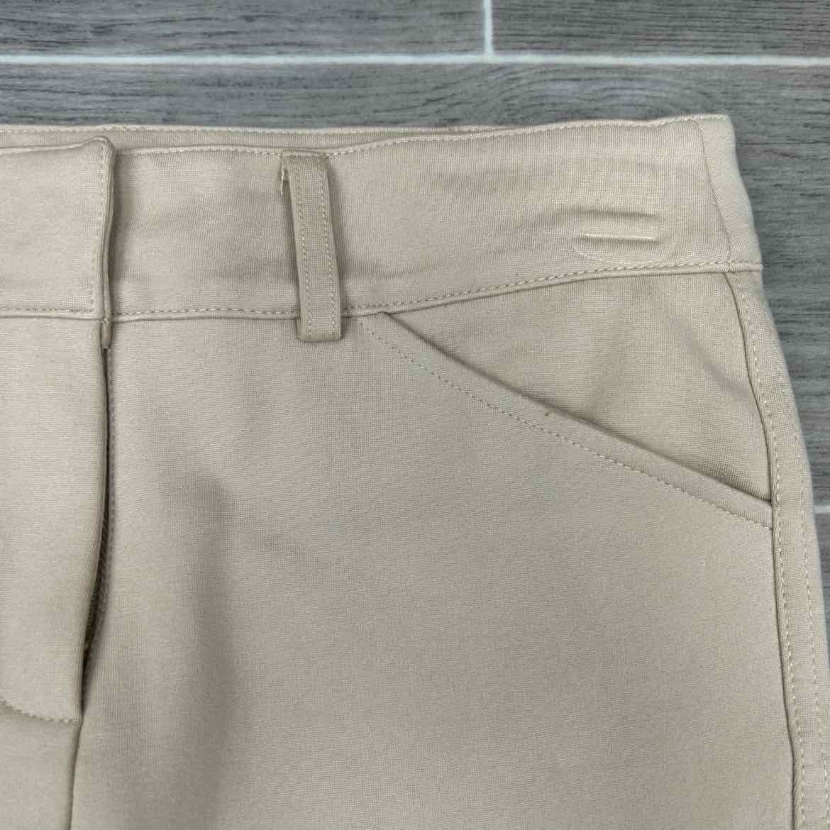 KAKI by Kathryn Hall Silicone Grip Knee Patch Breeches, Size 10