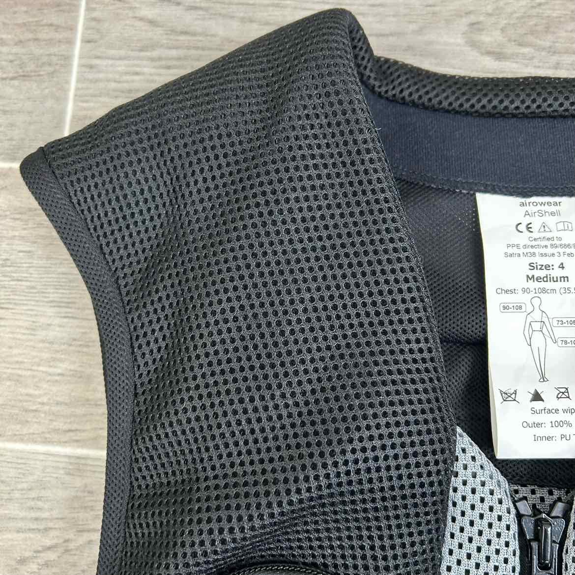 Charles Owen Airowear AirShell Air Bag Safety Vest, Size Medium