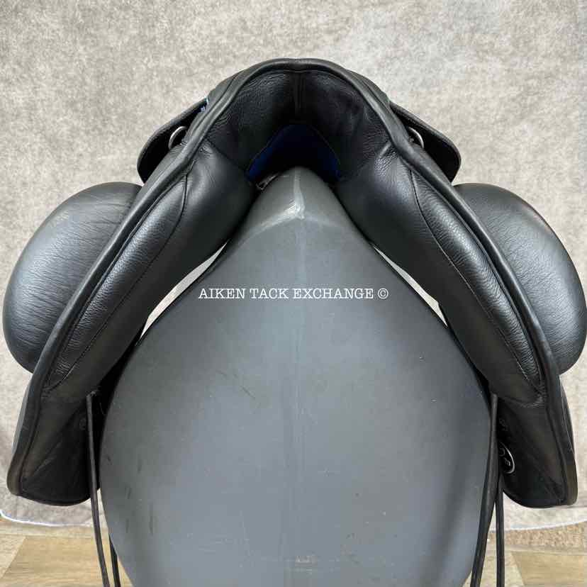 2020 Custom Saddlery Icon Star Monoflap Dressage Saddle, 17.5" Seat, Adjustable Tree, Wool Flocked Panels