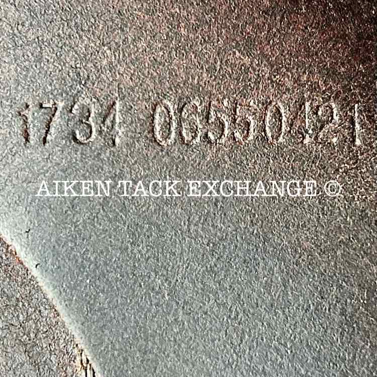 **SOLD** 2021 Prestige Passion K Monoflap Jump Saddle, 17" Seat, 34 Tree - MW, Wool Flocked Panels