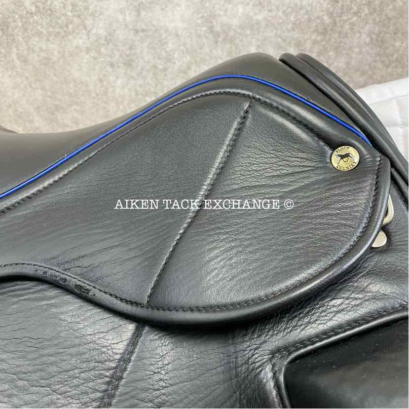 **SOLD** 2015 Black Country Carlow Dressage Saddle, 17.5" Seat, Medium Wide Tree, Wool Flocked Serge Panels
