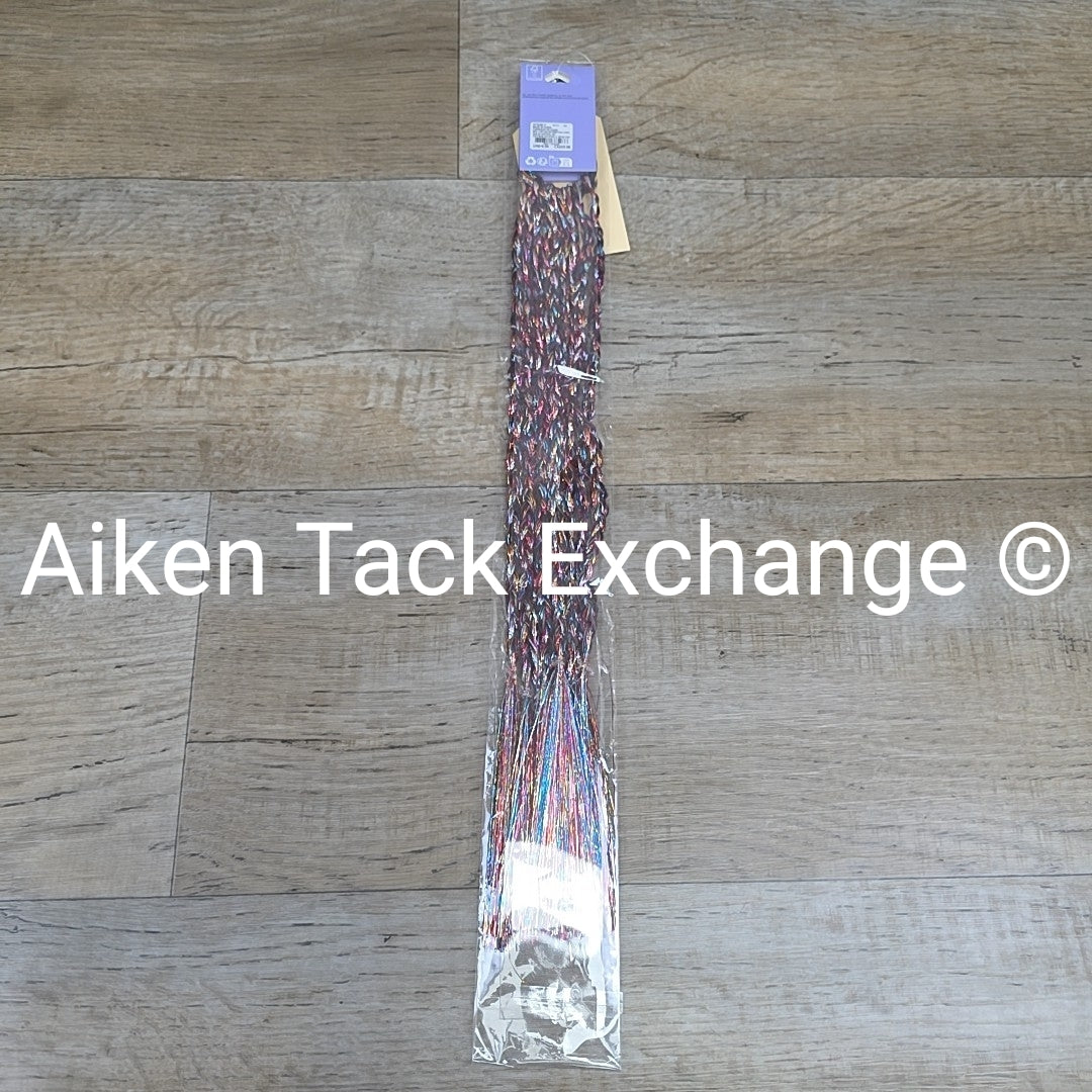 Claire's Braided Faux Hair Tinsel Extension with Hair Tie