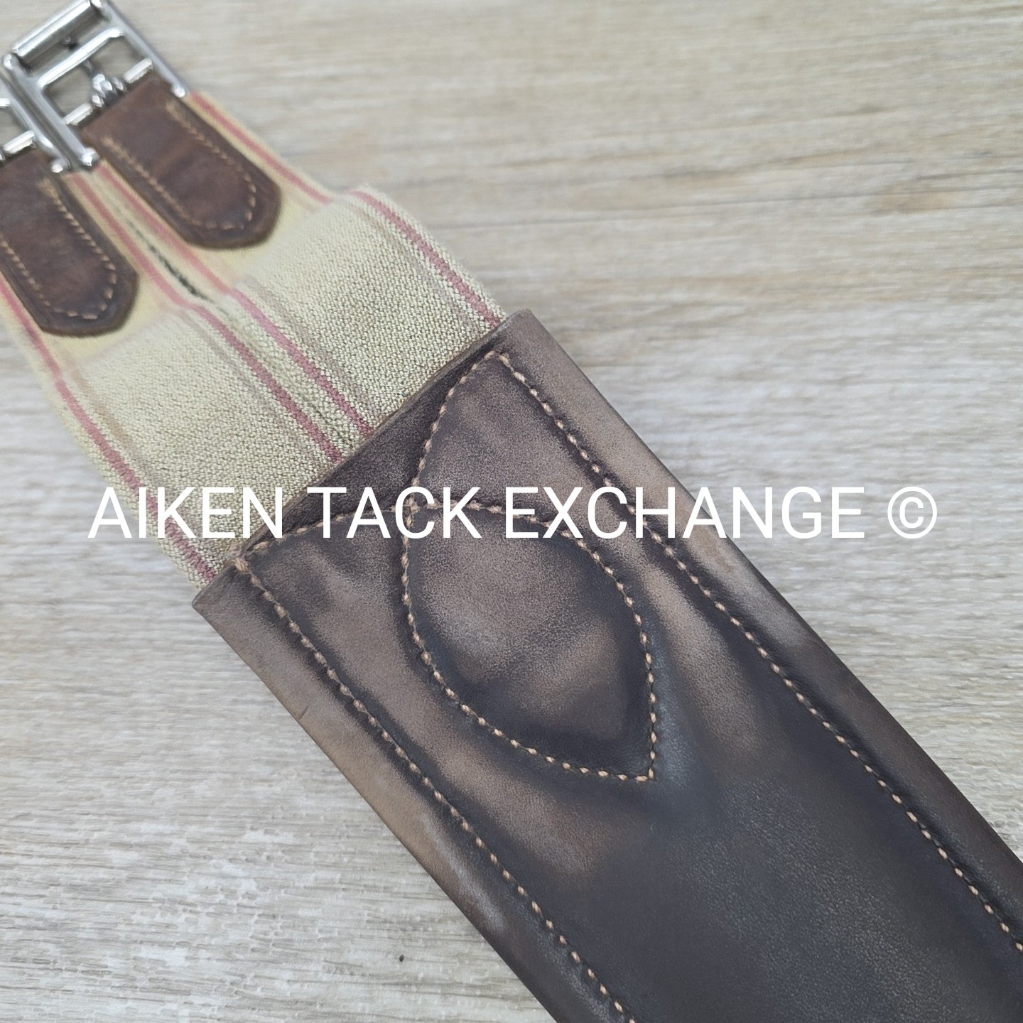 SmartPak Classic Hunter Girth with Double End Elastic, Brown, 48"