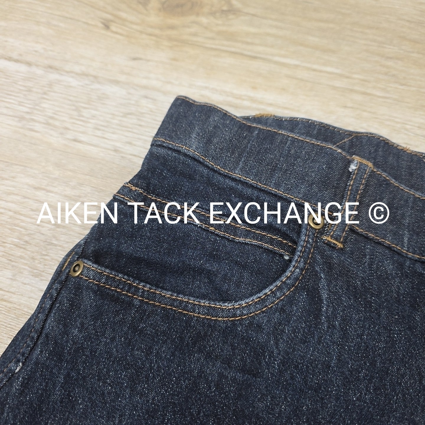 Ovation Denim Full Seat Breeches, Size 34