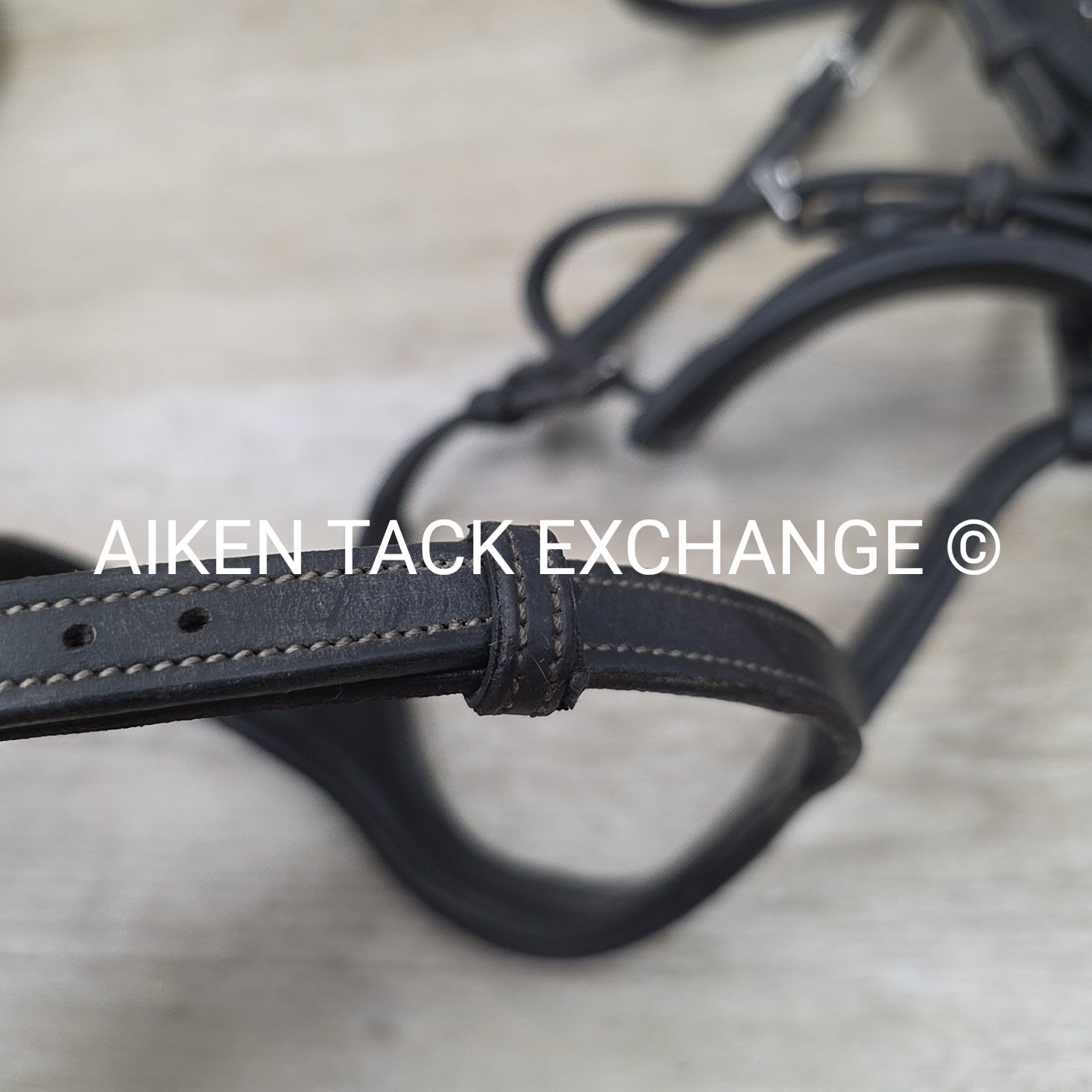 Montar Monarch Bridle, No Reins, Black, Size Full