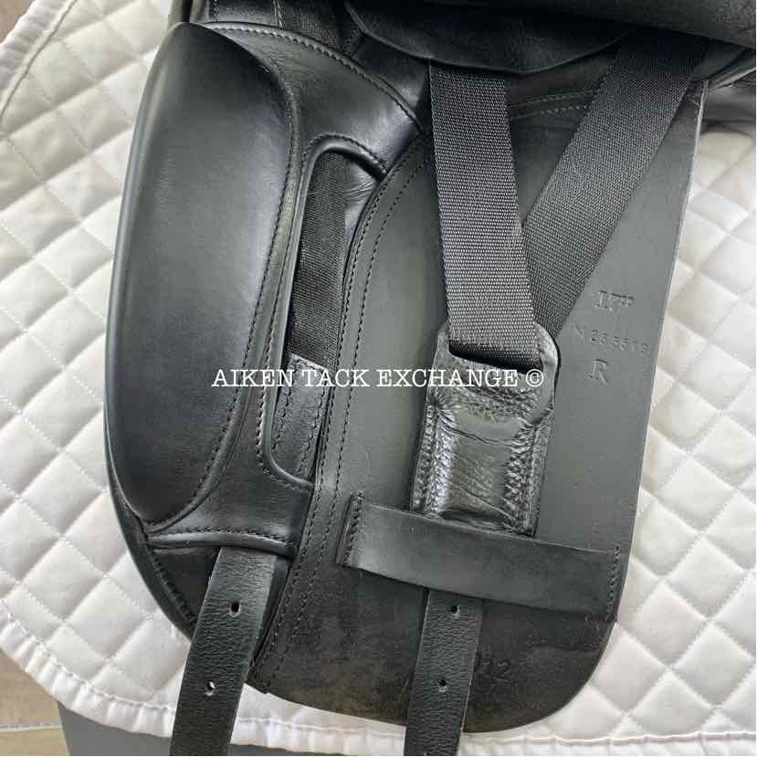 Circuit by Dover Saddlery Dressage Saddle, 17" Seat, Medium Tree, Wool Flocked Panels