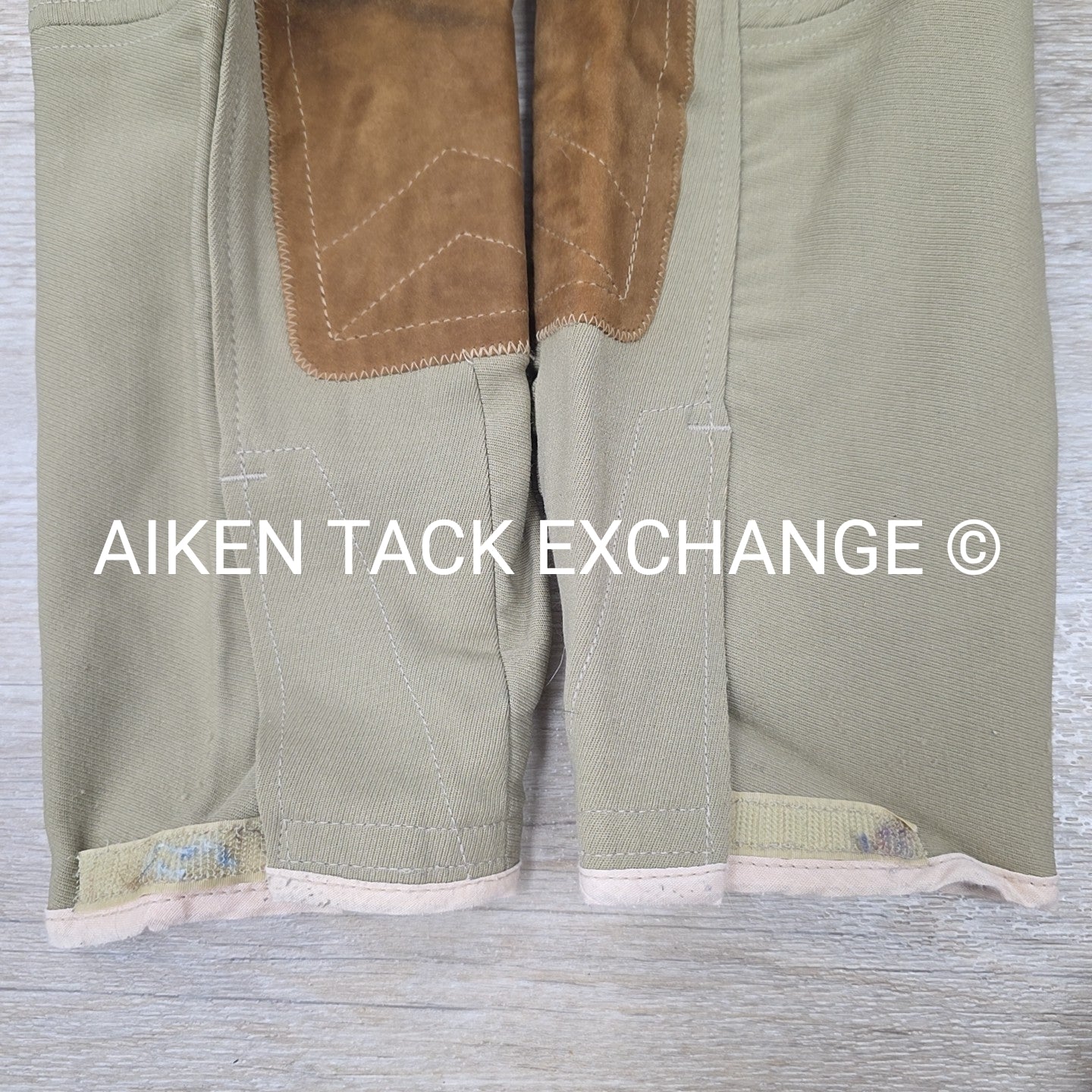 BARGAIN BUNDLE: 2 Tailored Sportsman Side Zip Knee Patch Breeches, Size 24 + 26